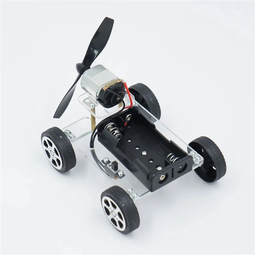 130 Brush Motor Creative Wind Powered Car Material Kit Students DIY Handmade Science Technology Small Production Experiment Toys — view 5