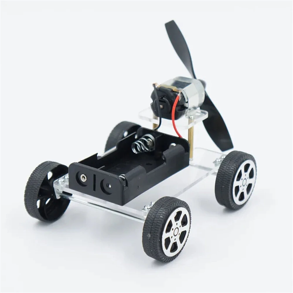 130 Brush Motor Creative Wind Powered Car Material Kit Students DIY Handmade Science Technology Small Production Experiment Toys — view 6