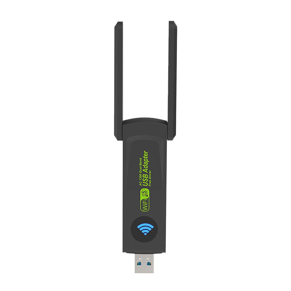 1300M USB3.0 WiFi Adapter 2.4G/5GHz Wireless Dual Band Wi-Fi Dongle Network Card Receiver for PC Desktop Laptop — view 3