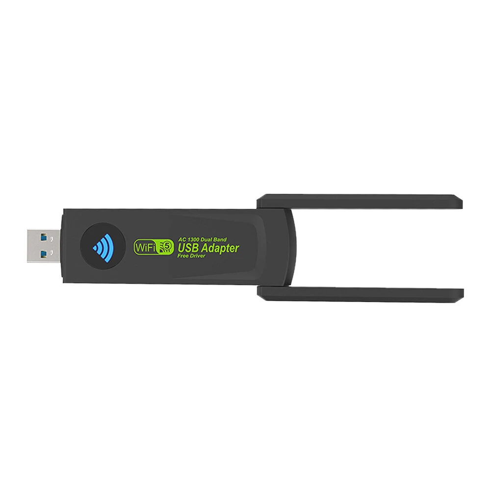 1300M USB3.0 WiFi Adapter 2.4G/5GHz Wireless Dual Band Wi-Fi Dongle Network Card Receiver for PC Desktop Laptop — view 4