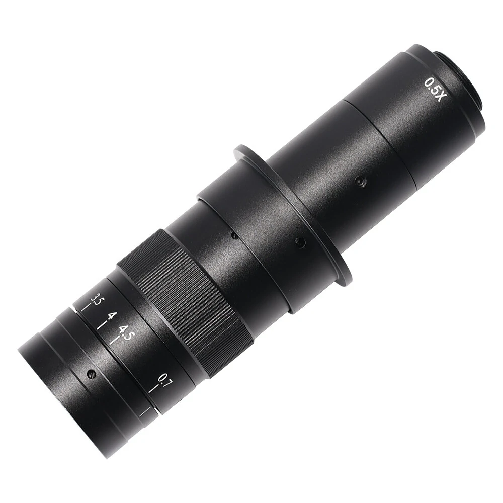 130X 180X 300X Industrial Adjustable Monocular Zoom CS C mount Lens HDMI-compatible Video Microscope Camera — view 3