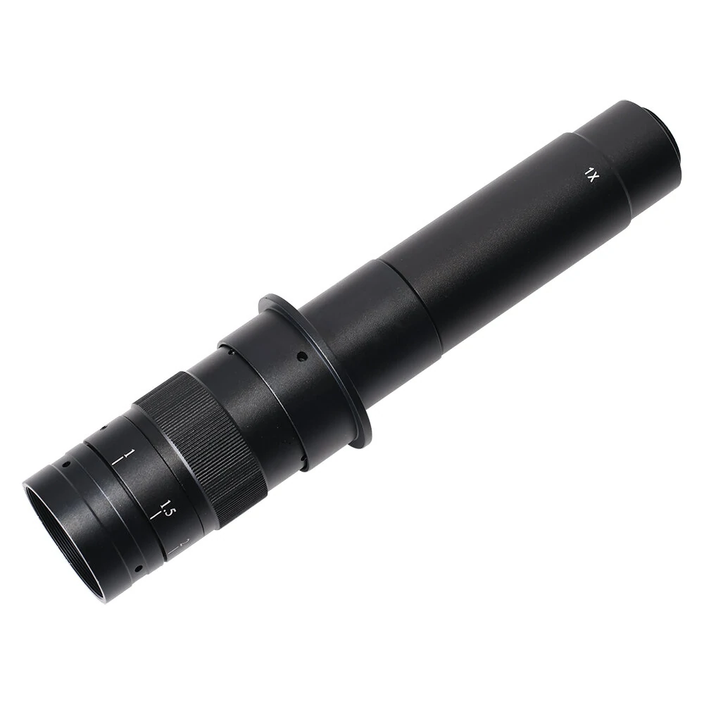 130X 180X 300X Industrial Adjustable Monocular Zoom CS C mount Lens HDMI-compatible Video Microscope Camera — view 4