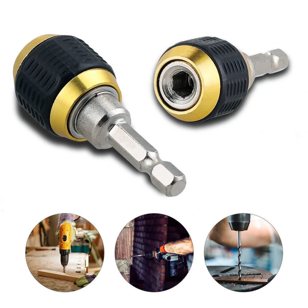 1/4 Inner Hex 60mm Hexagonal Shank Quick Coupling Power Tool Accessories Electric Drills Adapters Drill Bit Holder Parts — view 5