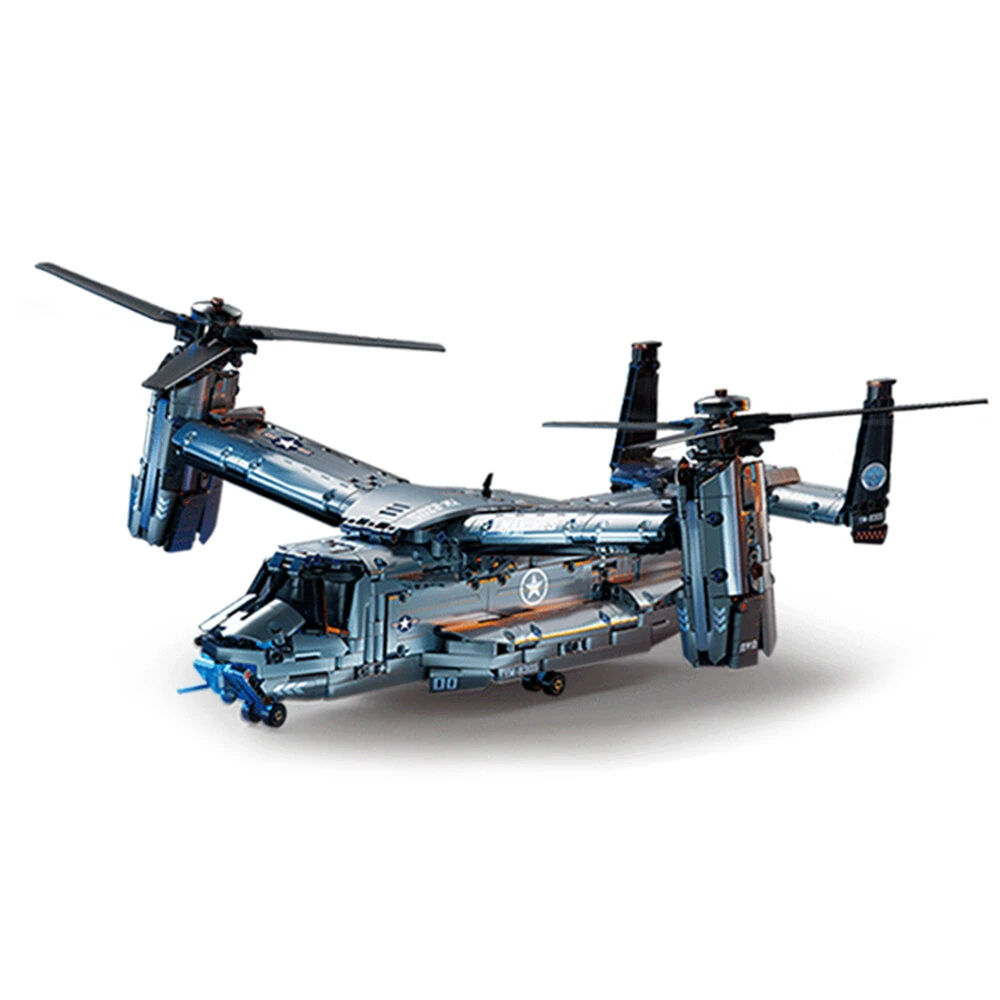 1480PCS YM830S Fish Eagle Fighter Jet / 1389PCS WZ-20 Attack Helicopter Large Transport Aircraft Model Building Blocks Assembly Kit Bricks Toys For Children Gift — Pricio