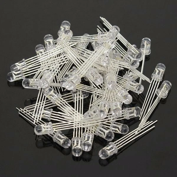 150pcs LED RGB Common Cathode 4-Pin F5 5MM Diode — view 2