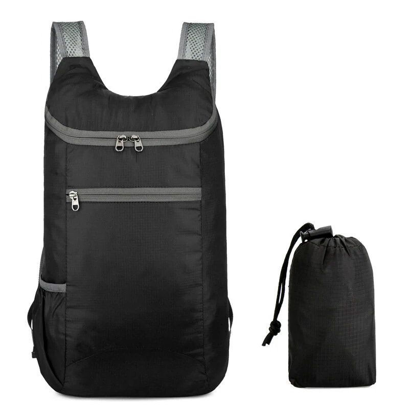 15L Waterproof Folding Backpack Ultralight Camping Backpack Outdoor Daypack Men Women Foldable Traveling Hiking Cycling Backpack — view 3