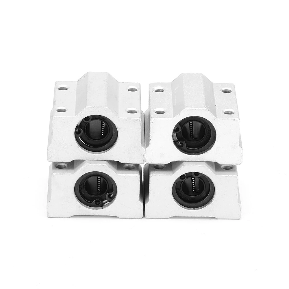 15pcs 400mm CNC Parts Optical Axis Guide Bearing Housings Aluminum Rail Shaft Support Screws Set — view 6
