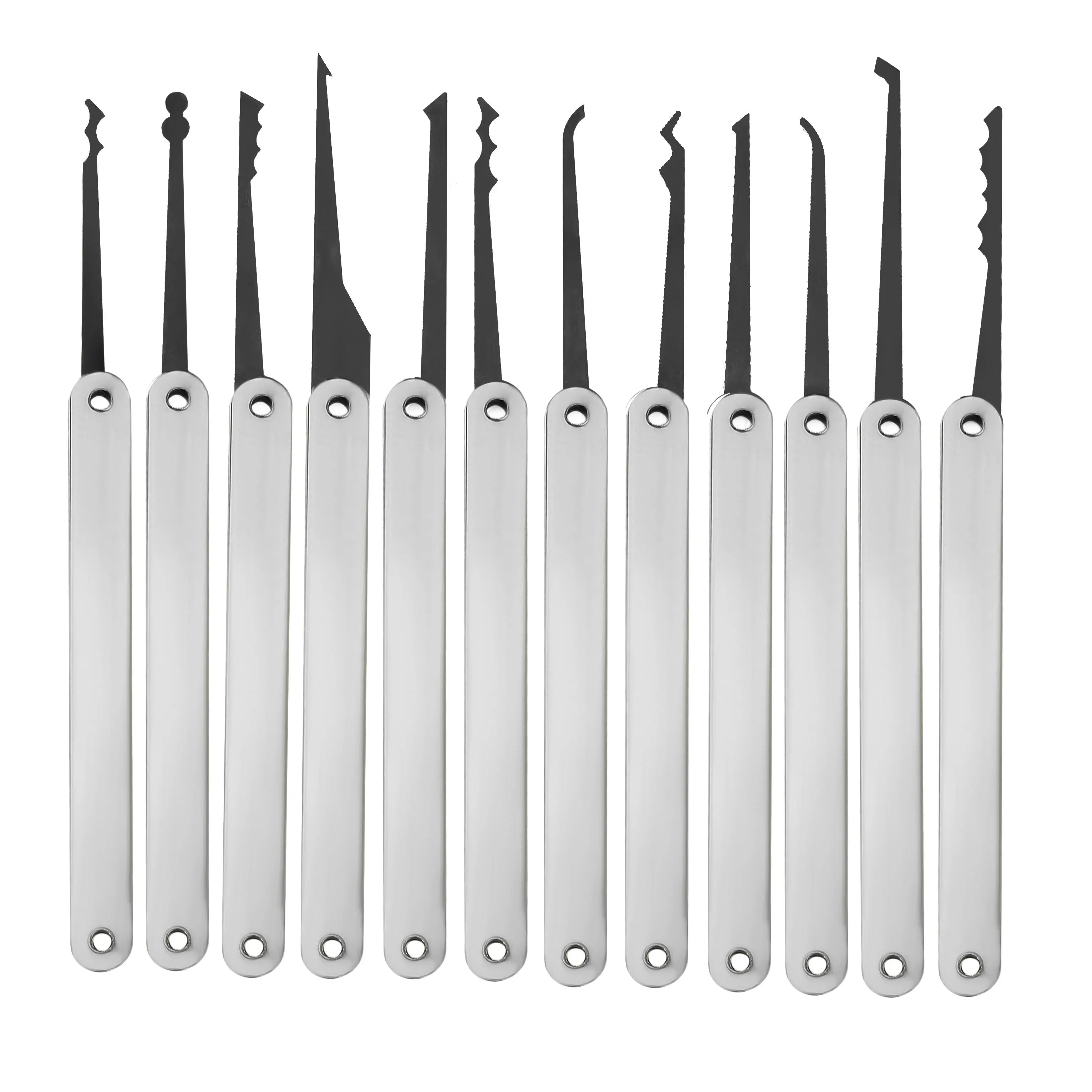 15Pcs Lock Picks Set Key Extractor Tool Unlocking Practice with Transparent Practice Padlock — view 7