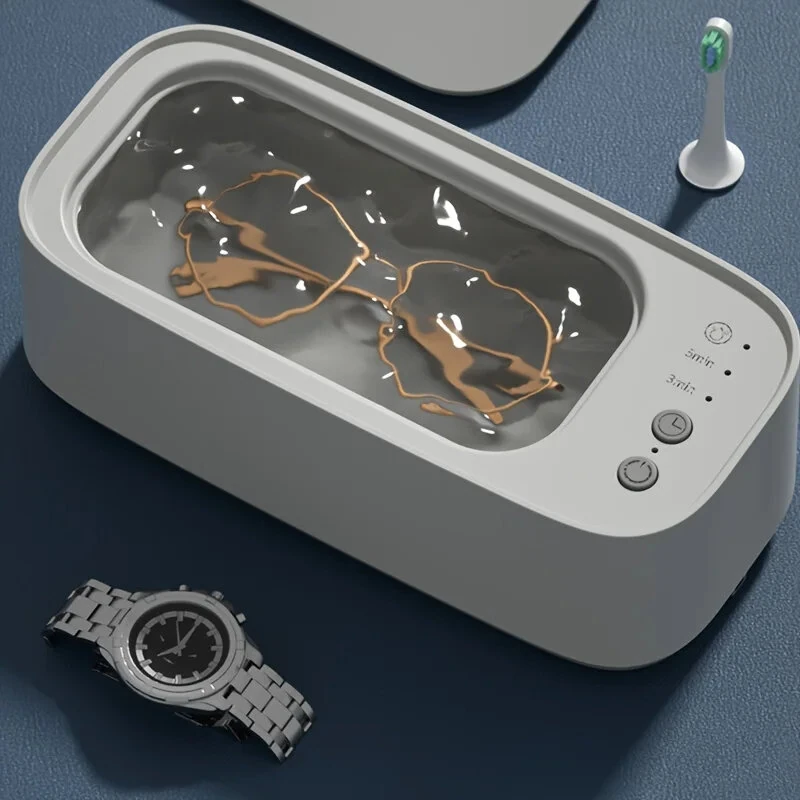 15W Power 45KHZ High Frequency Ultrasonic Multi-Function Household Cleaning Machine Three-Speed Mode Timing for Glasses Jewelry Watch — view 3