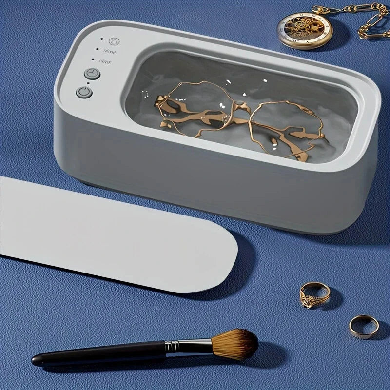 15W Power 45KHZ High Frequency Ultrasonic Multi-Function Household Cleaning Machine Three-Speed Mode Timing for Glasses Jewelry Watch — view 4