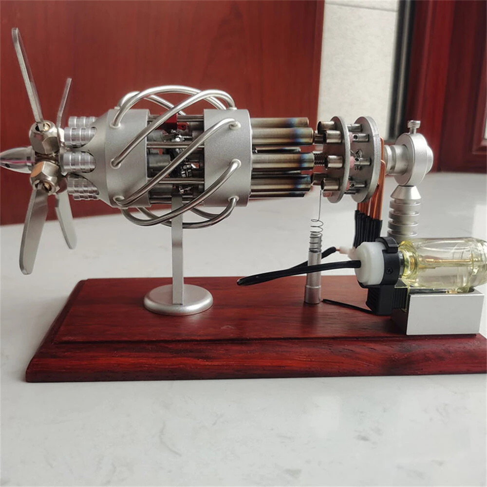 16 Cylinder Swash Plate Stirling Engine Model Science Discovery Technology Puzzle Novelty Toys — view 6