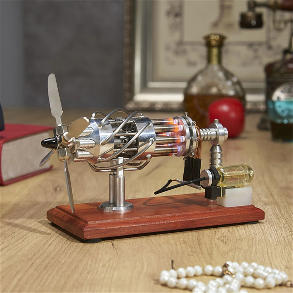 16 Cylinder Swash Plate Stirling Engine Model Science Discovery Technology Puzzle Novelty Toys — view 7