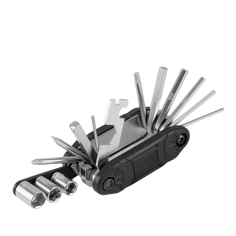 16 In 1 Bicycle Multitool  Repair Tool Kit With Bike Tire Levers Hex Wrench  For Road Mountain Bikes Accessories — view 2