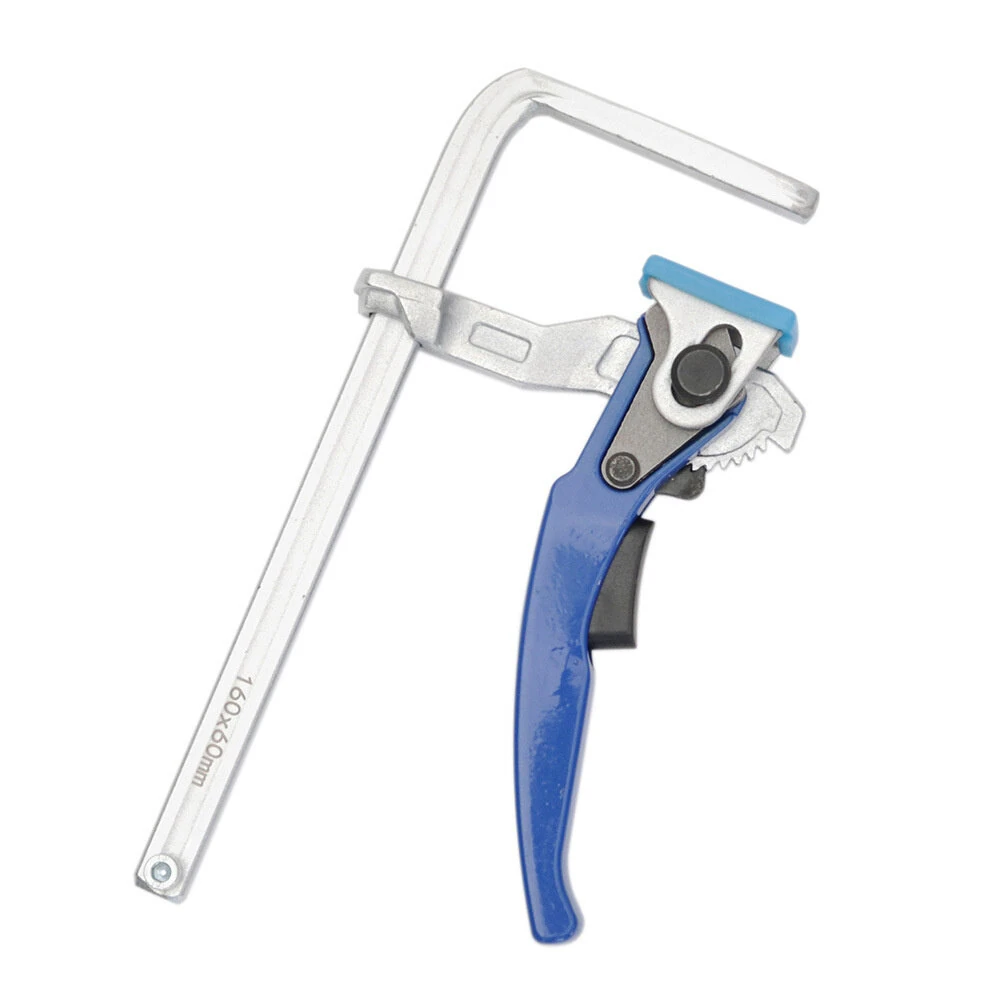 160x60mm Quick Release Ratchet Dovetail Clamp F Clamp Woodworking Clamping Tool for Joinery Work for 14-Degree by 1/2" Dovetail Tracks — view 4