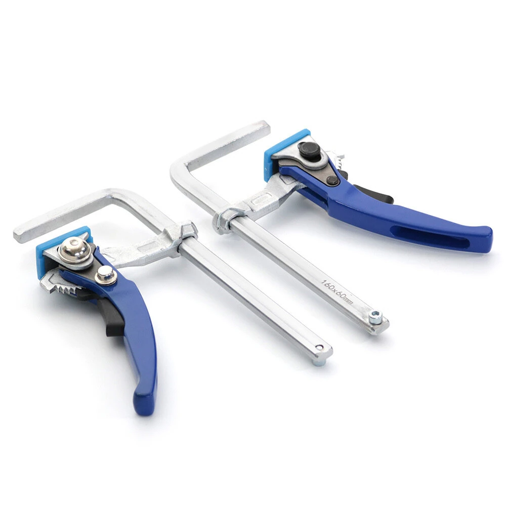 160x60mm Quick Release Ratchet Dovetail Clamp F Clamp Woodworking Clamping Tool for Joinery Work for 14-Degree by 1/2" Dovetail Tracks — view 5