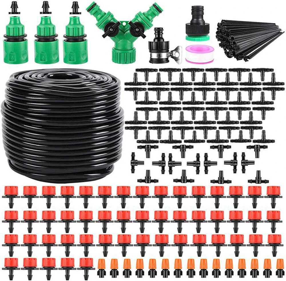 164ft 200PCS 50m Automatic Watering Irrigation Kit DIY Outdoor Garden Drip irrigation Sprinkler Flowering System — Pricio