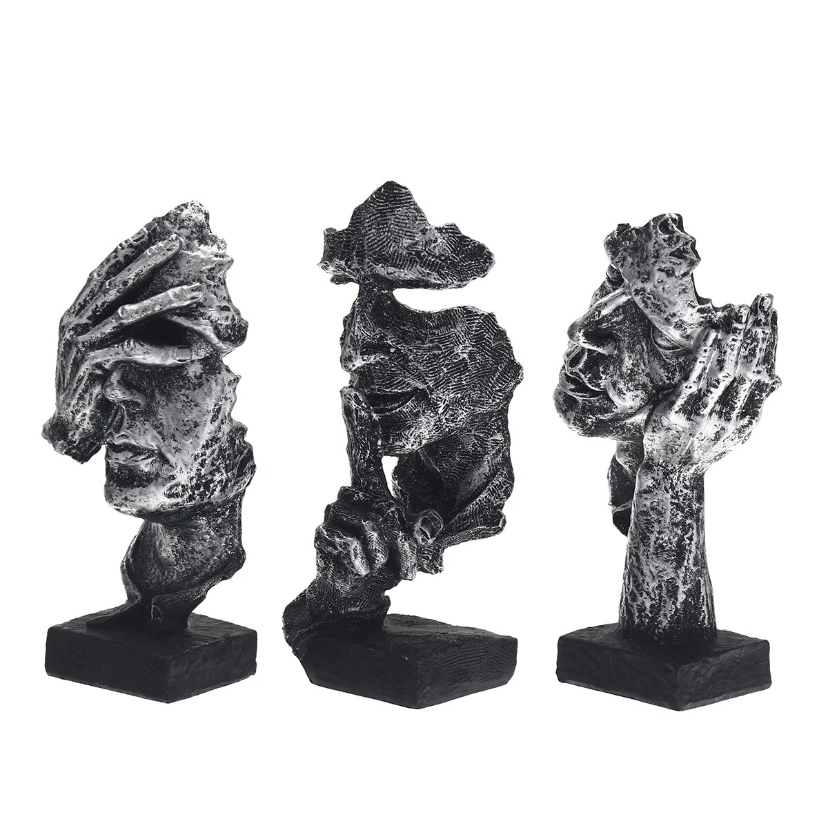 16.5cm Modern Resin Figure Statue Abstract Sculpture Craft Art Home Ornament — view 3