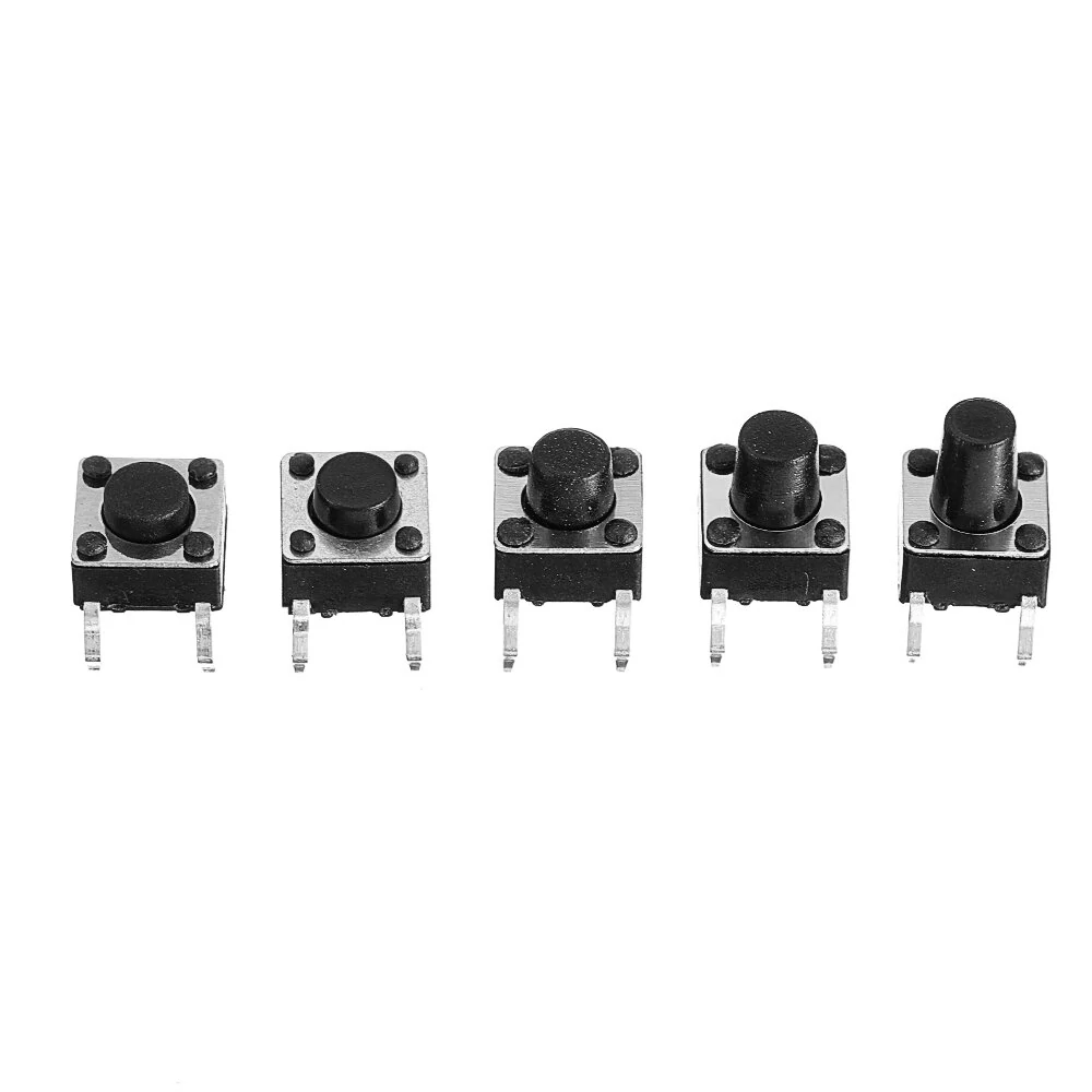 180Pcs 10 Values Tactile Push Button Switch Mini Momentary Tact Assortment Kit DIY — view 8