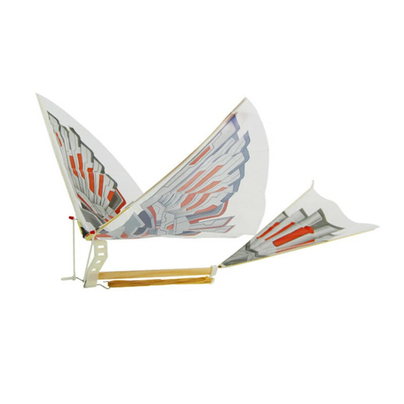 18.5inch Rubber Band Power Birds Assembly Flapping Wing Flight DIY Model Aircraft Plane Toy — view 2