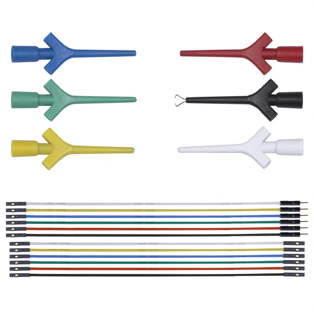 18PCS High-Pressure Differential Multimeter Testing Hook Universal Compatibility with Aircraft-Type IC Clamp Compact Design Probe Needle for Precision Lab Work and Circuit Testing — view 8