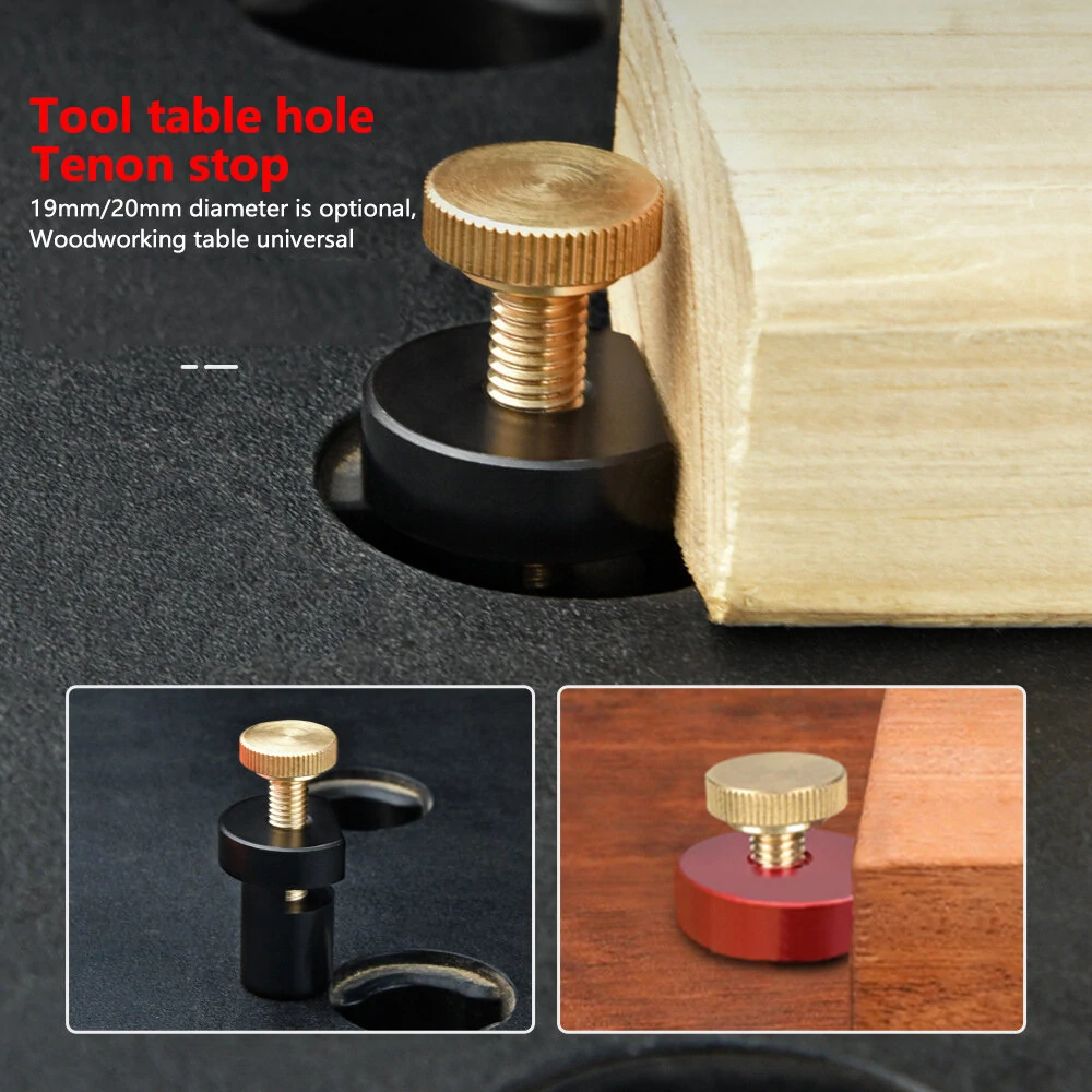 19mm 20mm MFT Table Workbench Bench Dog Clamp Stop Woodworking Workbench Peg Brake Stopper Ruler Stop Fence — view 5