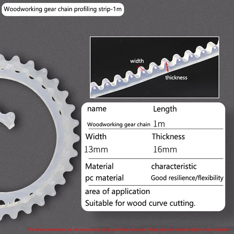 1M/2M Woodworking Profiling Strip Flexible Curve Template Adjustable & Fixed Complex Shape Contour Tool Woodworking Templates Guide Sturdy Material — view 7
