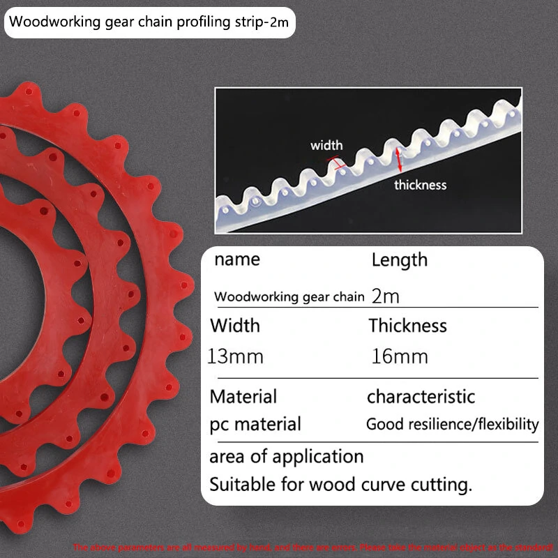 1M/2M Woodworking Profiling Strip Flexible Curve Template Adjustable & Fixed Complex Shape Contour Tool Woodworking Templates Guide Sturdy Material — view 8