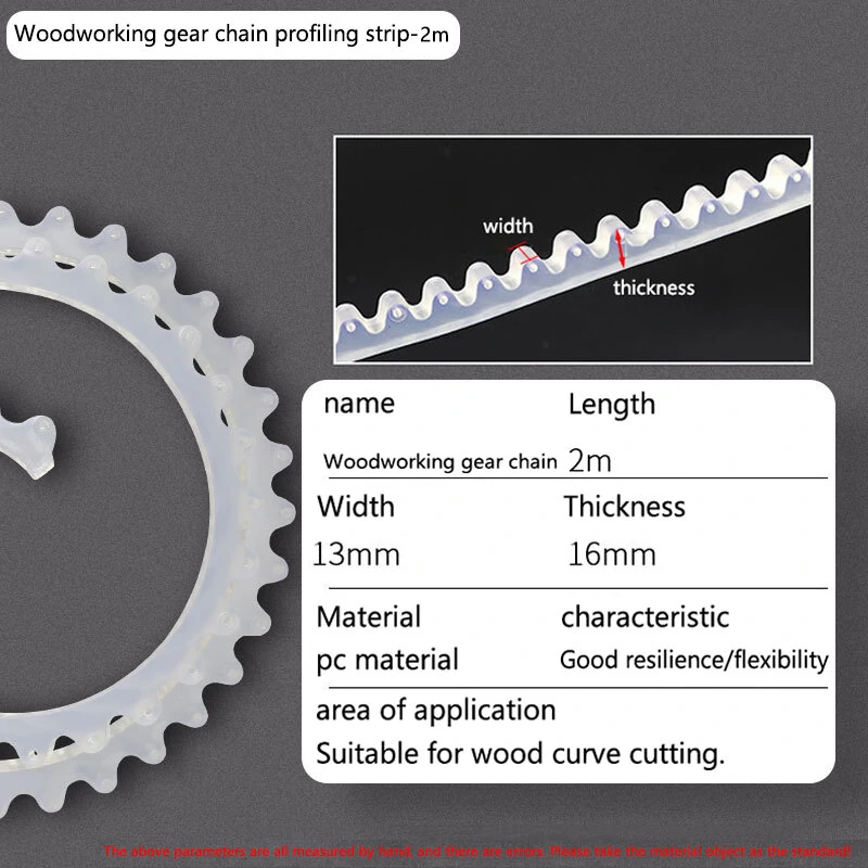 1M/2M Woodworking Profiling Strip Flexible Curve Template Adjustable & Fixed Complex Shape Contour Tool Woodworking Templates Guide Sturdy Material — view 9