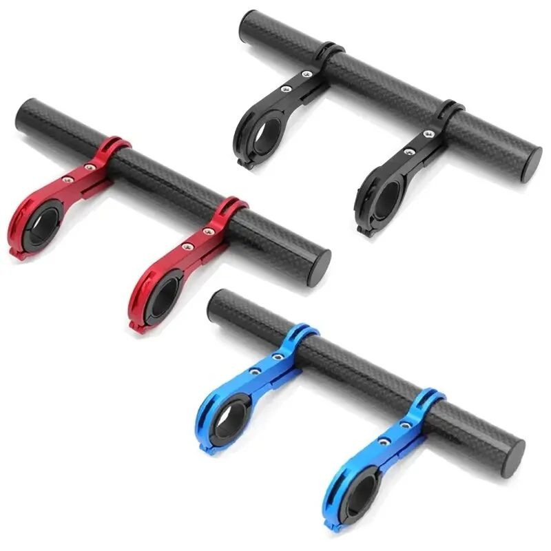 1pc Carbon Fiber Bike Handlebar Extender Bracket, Flashlight Holder Extension Bracket For Outdoor Bike Accessories — Pricio