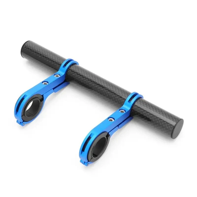 1pc Carbon Fiber Bike Handlebar Extender Bracket, Flashlight Holder Extension Bracket For Outdoor Bike Accessories — view 3