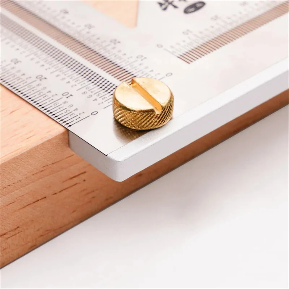 1Pc Carpenter Square 3D Multi Angle Measuring Ruler Precision Hole Positioning Marking Gauge Woodworking Scriber Triangle Ruler — view 4