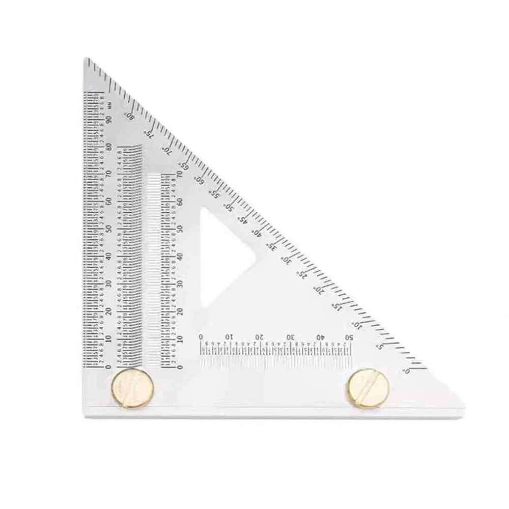 1Pc Carpenter Square 3D Multi Angle Measuring Ruler Precision Hole Positioning Marking Gauge Woodworking Scriber Triangle Ruler — view 8