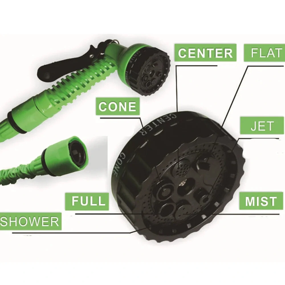 1PCS Expandable Garden Hose Flexiable Water Hose With 7 Function Nozzle Lightweight Retractable Garden Hose For Outdoor 25FT-200FT — view 8