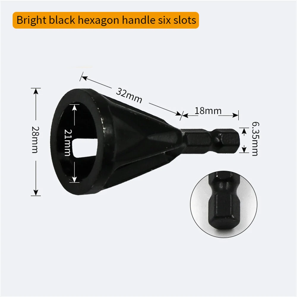 1PCS Remove Burr Tool Deburring External Chamfer Metal Hexagon Handle Deburr Drills — view 10