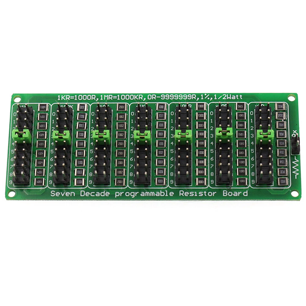 1R-9999999R Programmable Resistance Board Module 1/2W 1% Accuracy 1R Seven Decade Resistor Board — view 2