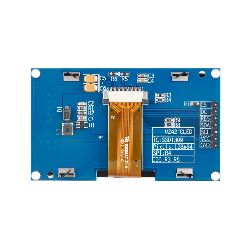 2.42 inch 7PIN OLED Display LCD Screen Module Resolution 128*64 SPI/IIC Interface SSD1309 Driver — view 3