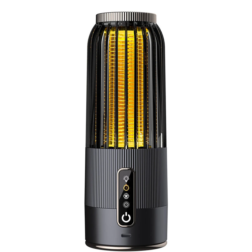 2 in 1 Solar Powered Mosquito Killer Lamp LED Lighting 1200mAh Lithium Battery 2500V High-voltage Efficient Bug Zapper Outdoor Camping Night Light — view 3