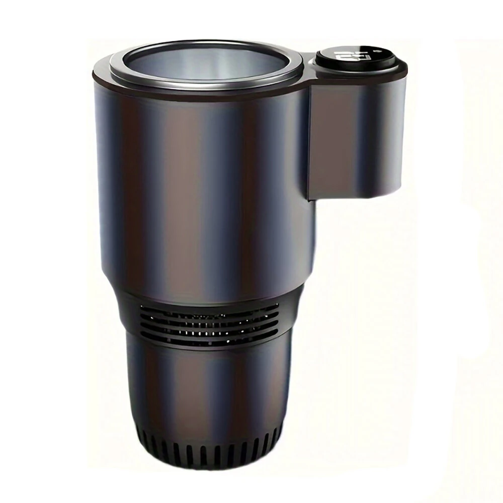 2 In 1 Summer Car Cooling And Heating Cup Smart Quick Hot And Cold Cup Portable Car Cold Water Cup Holder Car Refrigerator  Beverage Holder — view 3