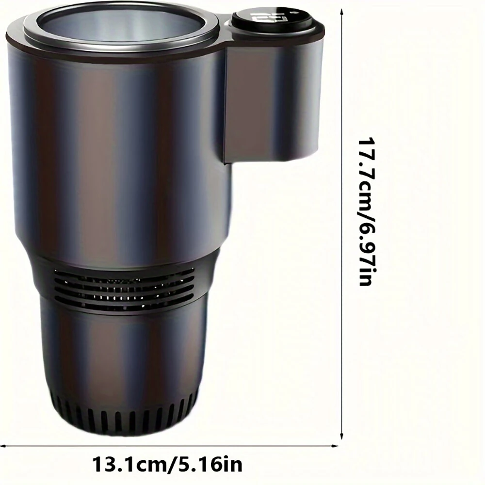 2 In 1 Summer Car Cooling And Heating Cup Smart Quick Hot And Cold Cup Portable Car Cold Water Cup Holder Car Refrigerator  Beverage Holder — view 7