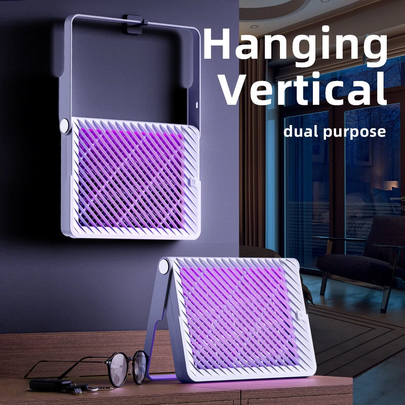 2 In 1 Wall-mounted Vertical Dual-purpose Skynet Mosquito Killer Lamp Electric Fly Swatter Racket Mosquito Killer Lamp for Home, Outdoors — Pricio