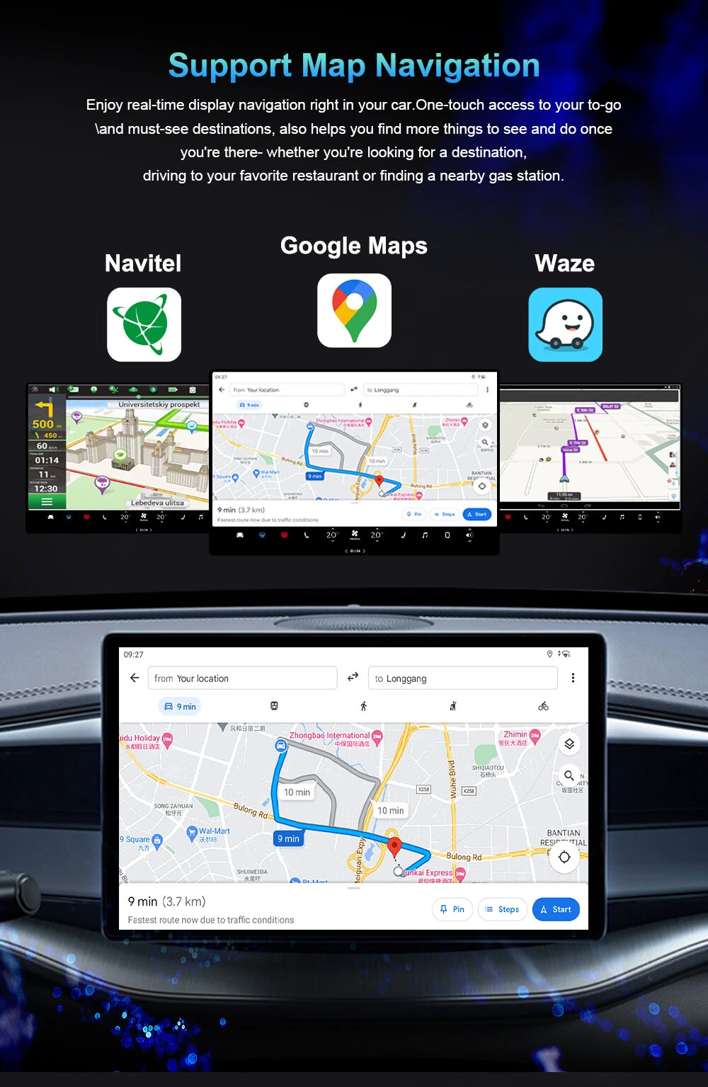 2-in-1 Wireless CarPlay Android Auto Box CP/AA Adapter 5G Wifi & BT 5.0 Support Mobile Phones Vehicles — view 7