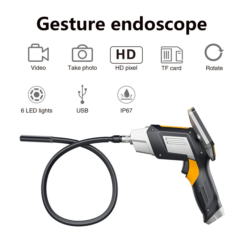 2 Megapixels 1080P HD Industrial Endoscope with 4.3 inch Screen Automotive Repair Vehicle Inspection Tool — view 3