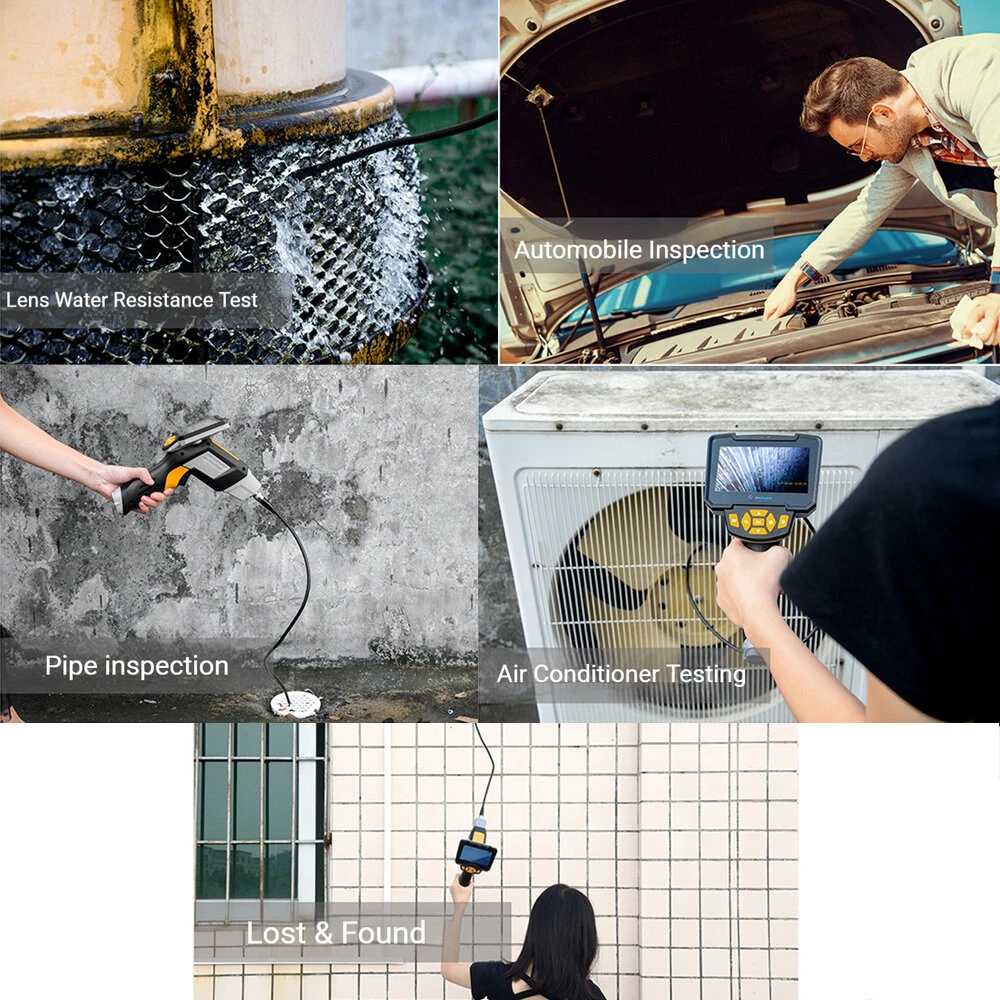 2 Megapixels 1080P HD Industrial Endoscope with 4.3 inch Screen Automotive Repair Vehicle Inspection Tool — view 4