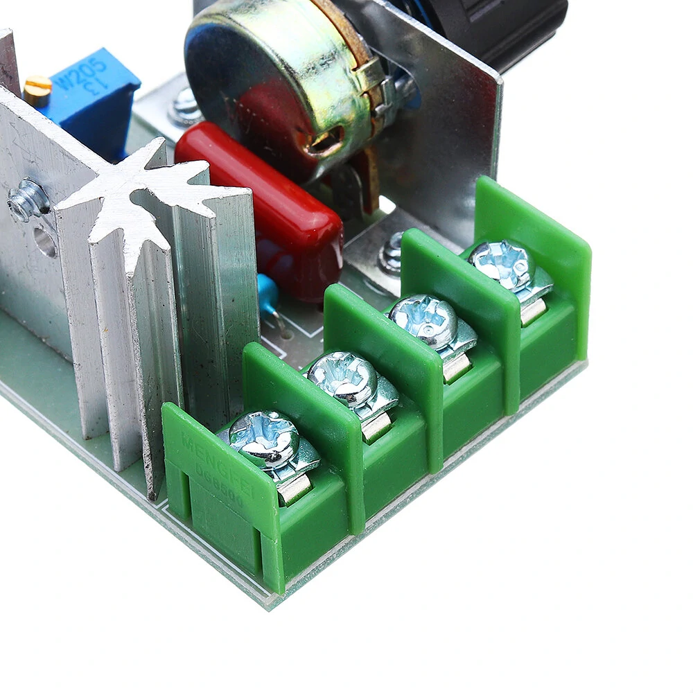 2000W 220V Speed Controller SCR Voltage Regulator Dimming Dimmer Thermostat Module Board — view 10
