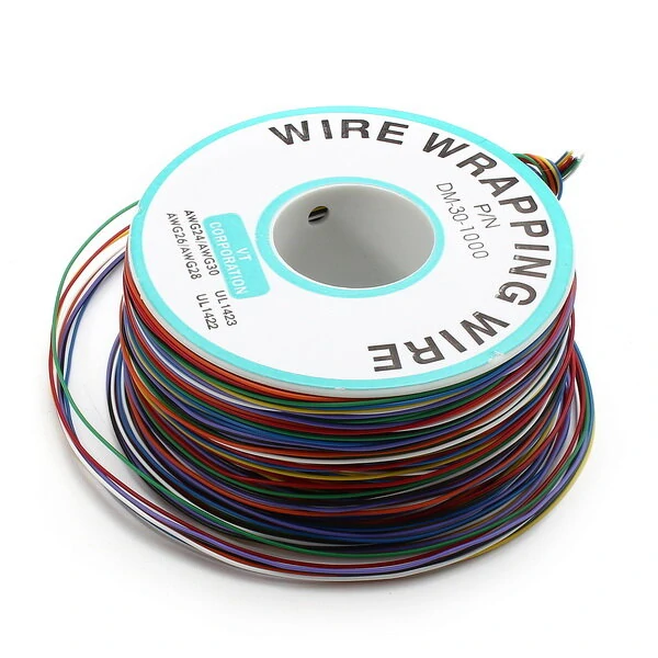 200m 0.55mm 8 Color Circuit Board Single-Core Tinned Copper Wire Jumper Cable Du — view 2