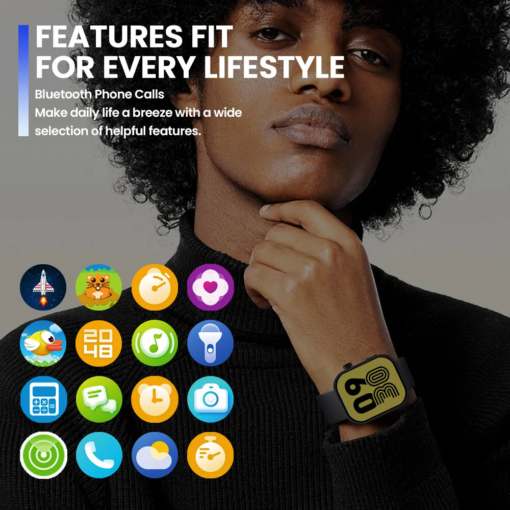 [2024 World Premiere]NEW Zeblaze Btalk Plus Ultra-large 2.03 inch HD Display Aluminum Nacigation Crown Voice Calling HiFi bluetooth Phone Calls Health and Fitness Tracking Smart Watch — view 8
