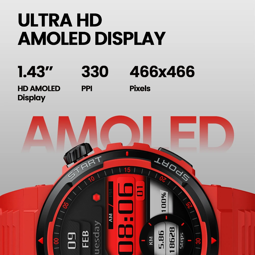 [2024 World Premiere]Zeblaze Ares 3 Plus 1.43 inch AMOLED Stainless Steel Navigation Crown IP68 Waterproof Realtek8773 Voice Calling 100+ Sport Modes 24H Health Monitor SpO2 Smart Watch — view 3