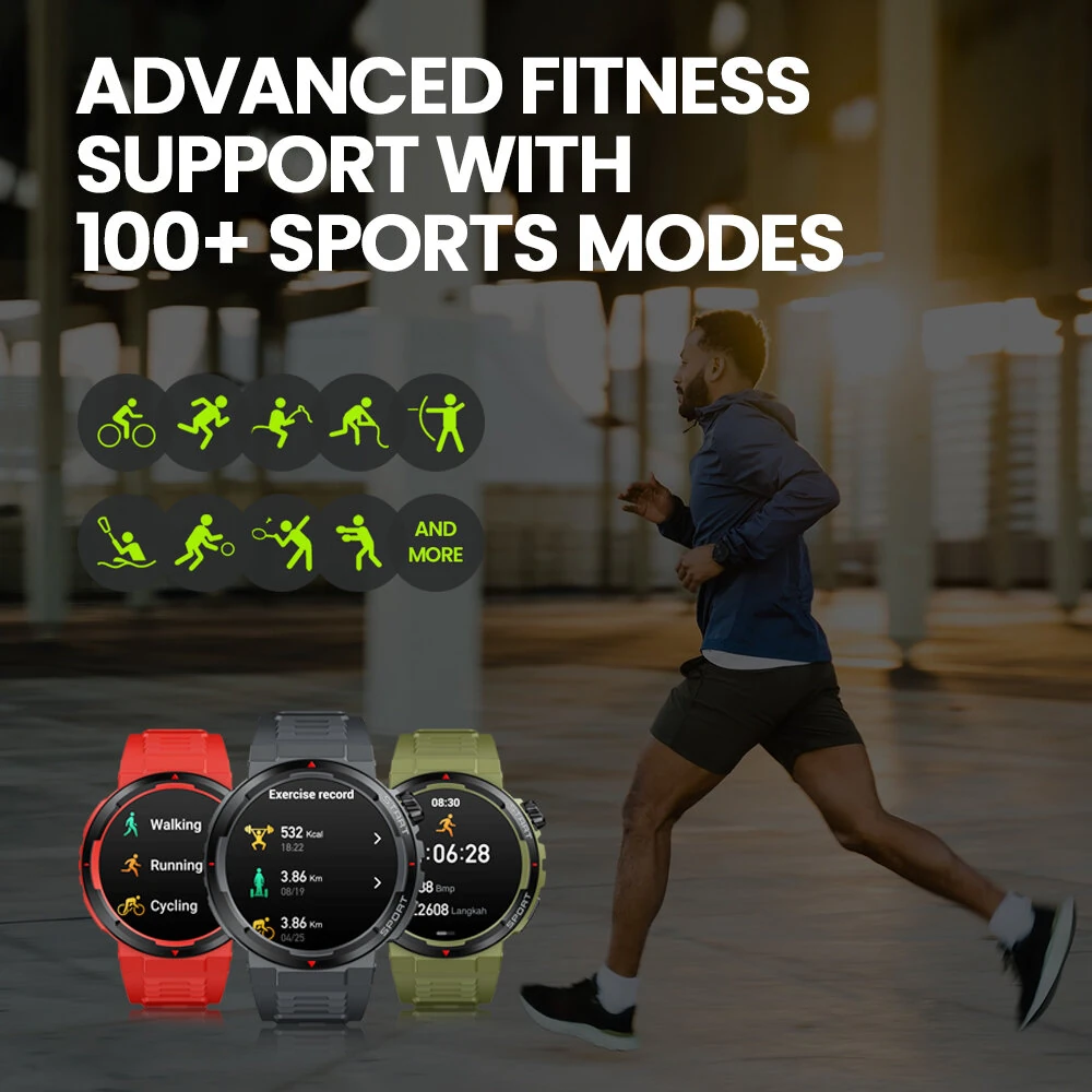 [2024 World Premiere]Zeblaze Ares 3 Plus 1.43 inch AMOLED Stainless Steel Navigation Crown IP68 Waterproof Realtek8773 Voice Calling 100+ Sport Modes 24H Health Monitor SpO2 Smart Watch — view 9