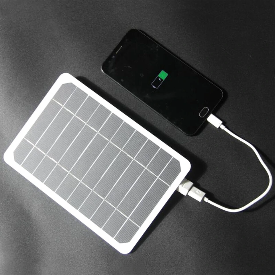 205*140MM 5V 5W Solar Panel High Power For Mobile Phone USB Solar Power Bank Battery Solar Charger Camping — Pricio