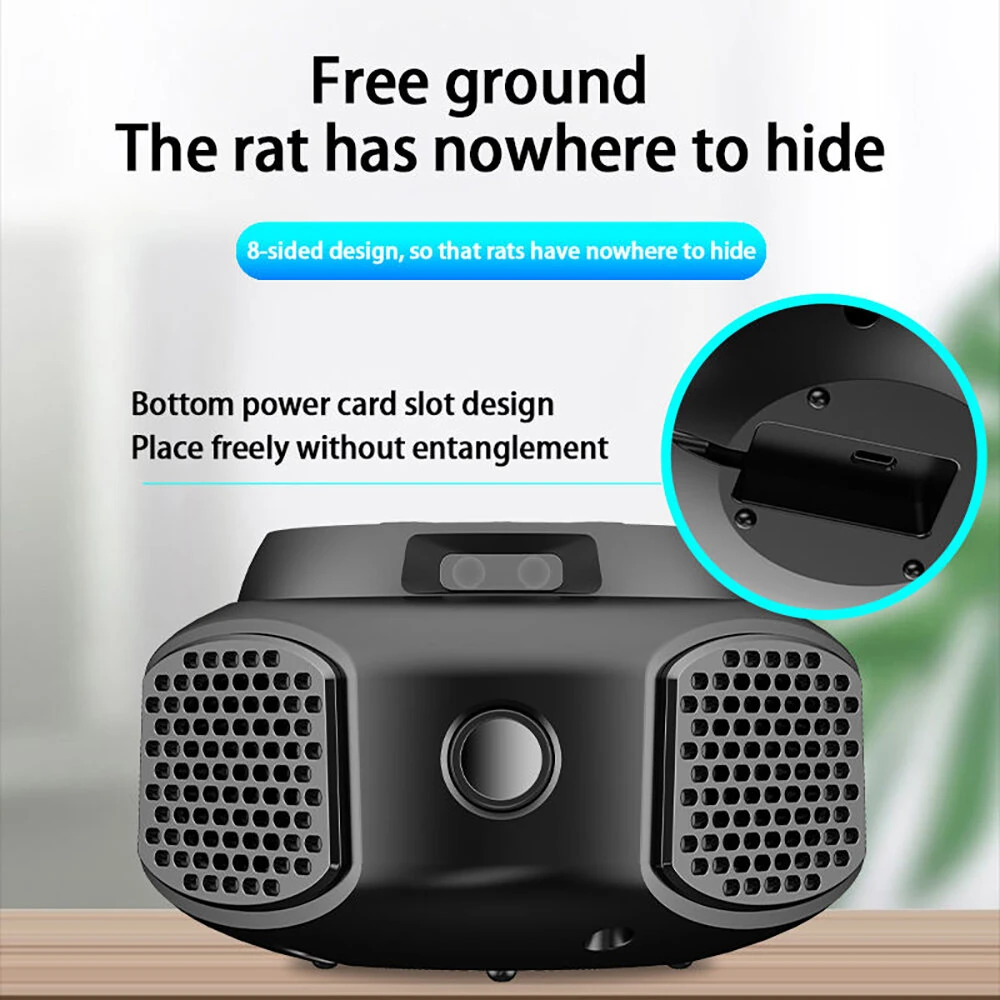 20kHz - 45kHz Ultrasonic Mouse Repeller High Power Mosquito Repeller Insect Repeller 360° Repeller for Large Homes Warehouses Hotels And Office Spaces — view 8